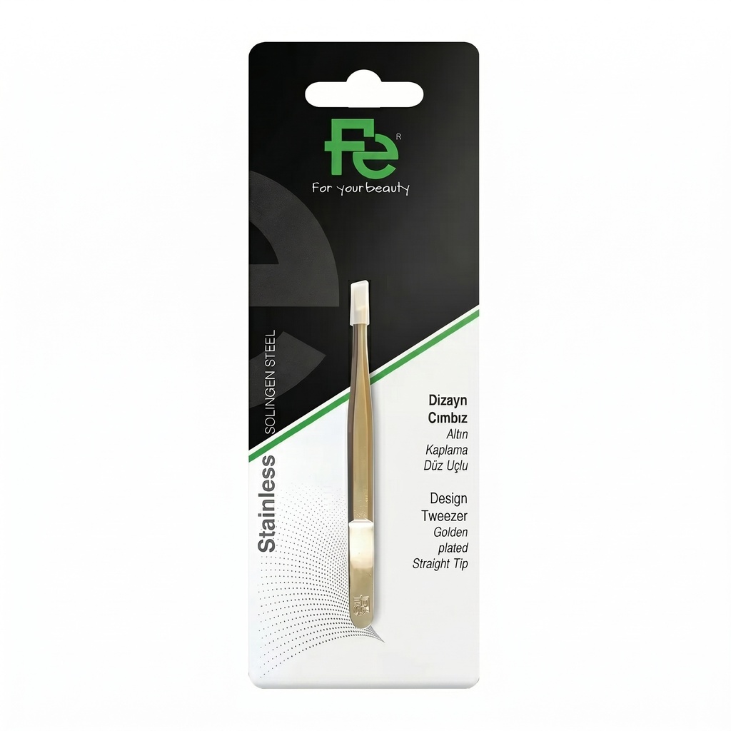 [FEPI057] FE Golden Design Tweezer Straight Tip.webp