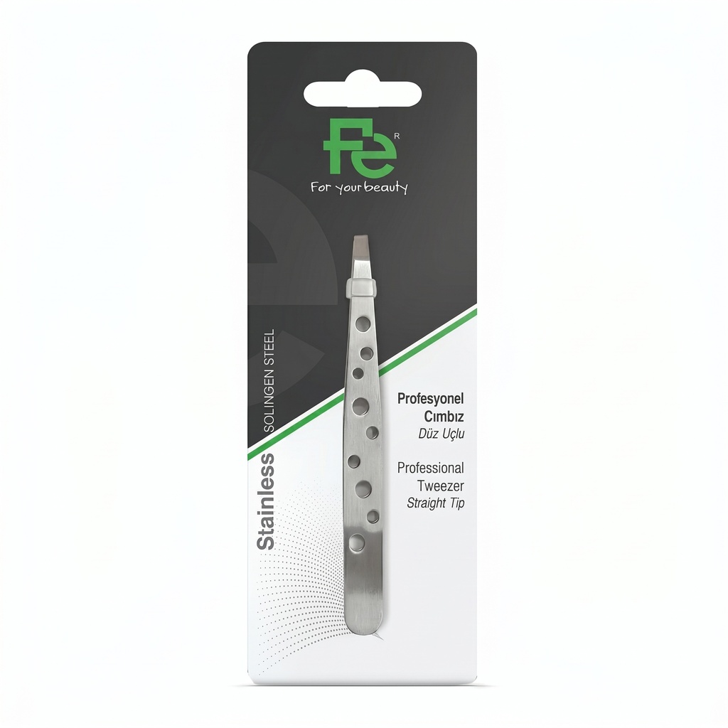 [FEPI033] FE Stainless Professional Tweezer Straight Tip.webp