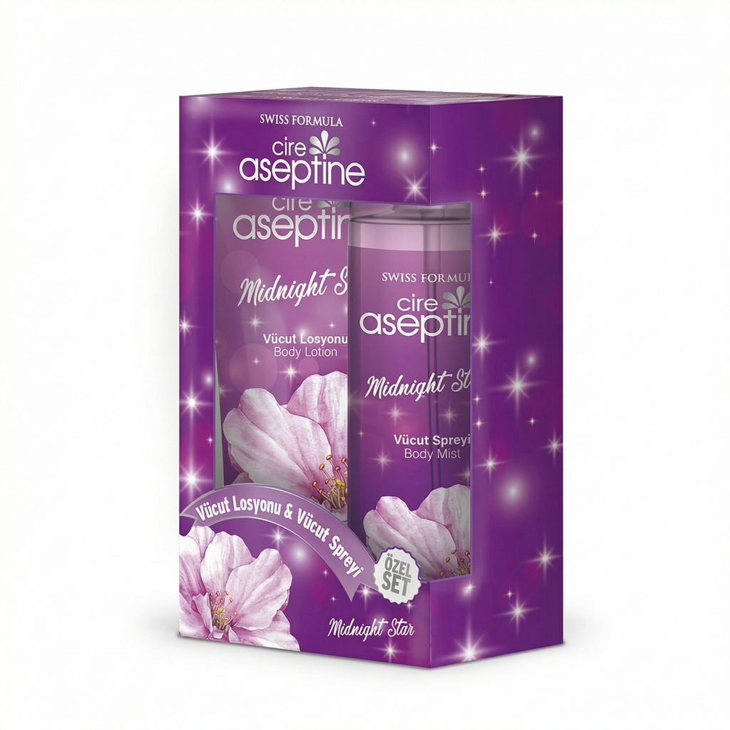 Aseptine Set Body Lotion&Mist Midnight Star
