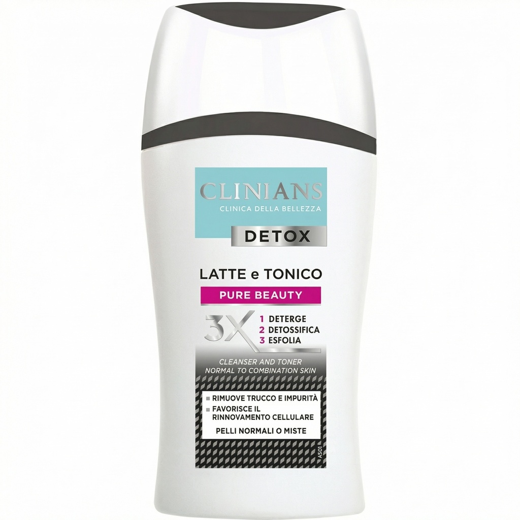 [155990] Clinians Detox Milk & Toner Normal to Combination skin 