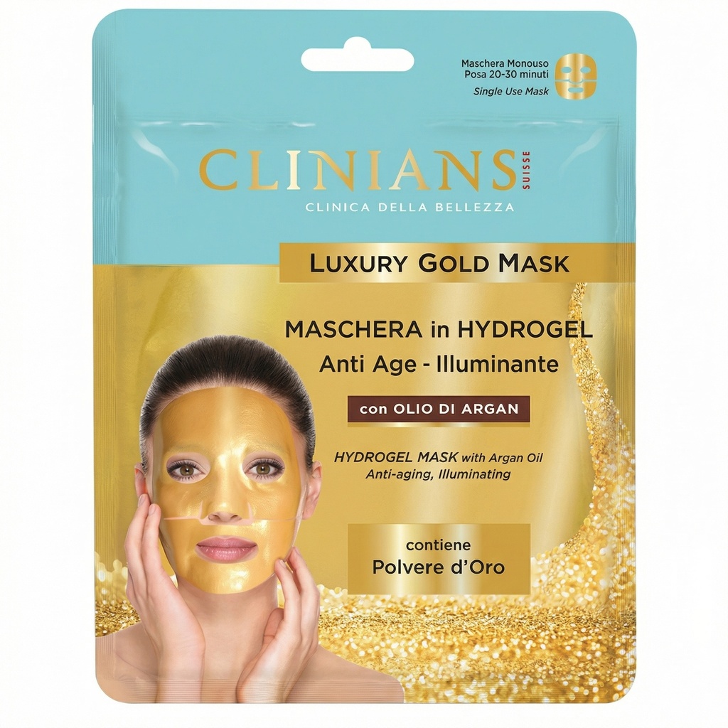[158250] Clinians Luxury Gold Mask Sheet with Argan Oil