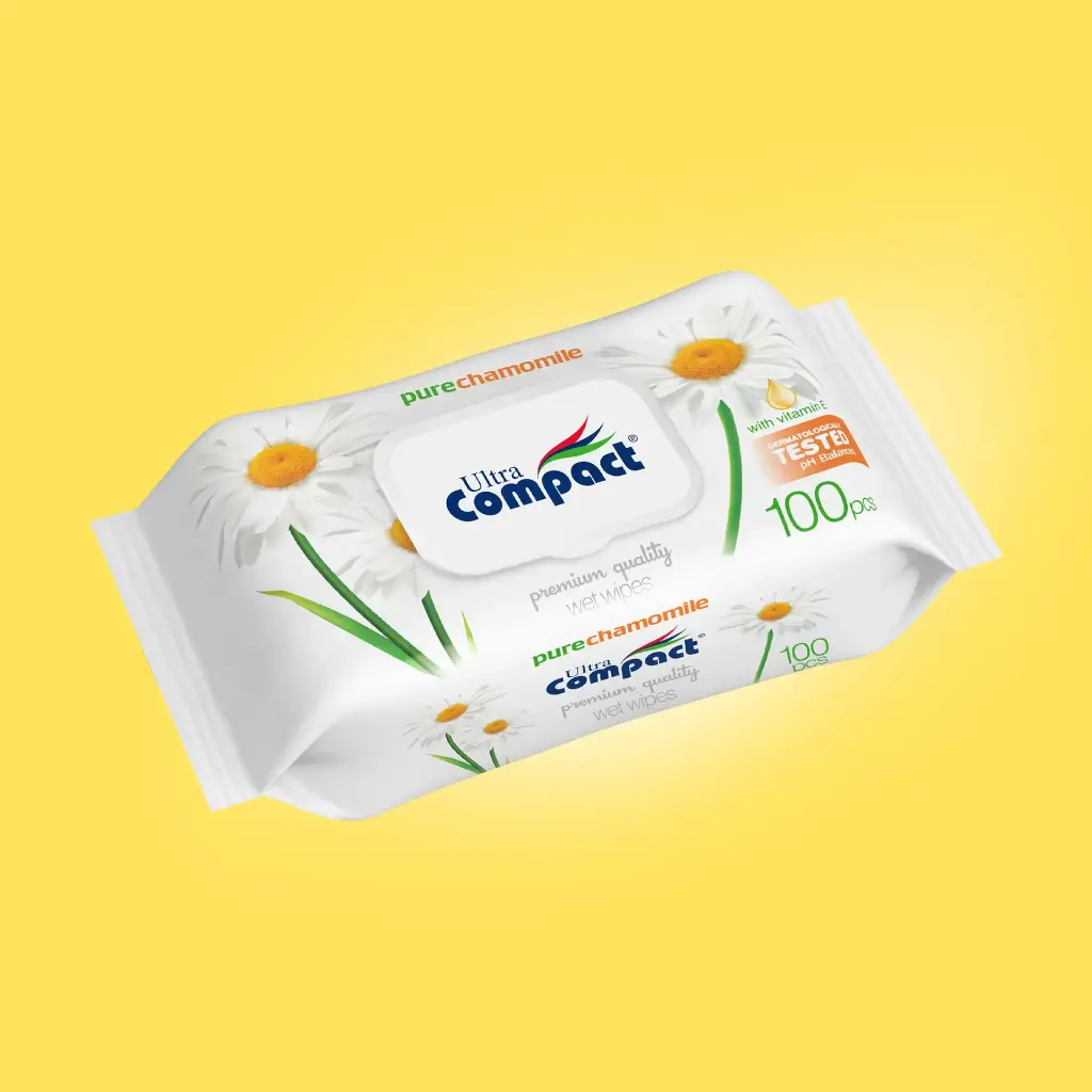 Ultra Compact Pure Chamomile Wet Wipes 