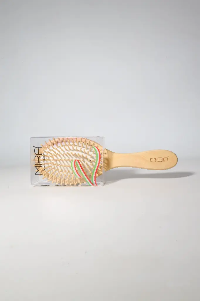Mira Hair Brush Wood MA02