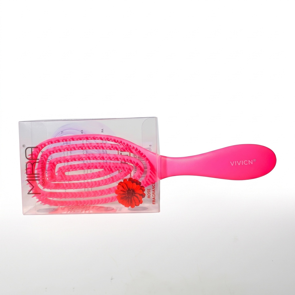 Mira Hair Brush Scented Rose MA37