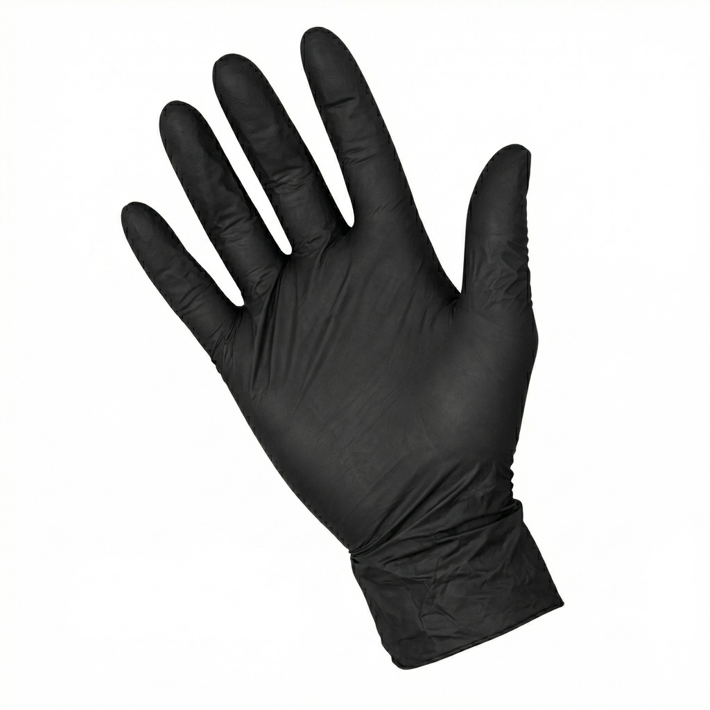 Stop Nitrile Gloves Black S